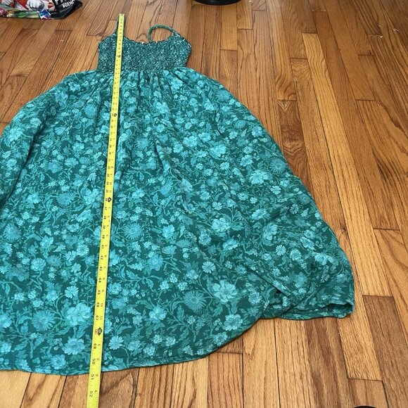 Free People Sweet Nothings Midi Dress in Forest Combo Green Size XS - Picture 11 of 12